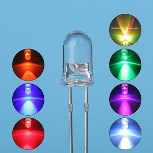 5파이 2핀 7칼라 LED 2P RGB 점멸 디밍 무드등 DIY 5mm 7색 레인보우, A. 노멀타입, 1개