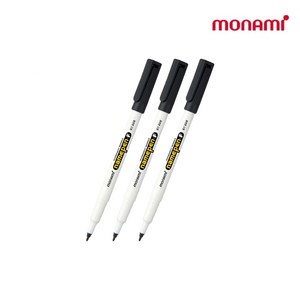 모나미 네임펜 F 3p, 흑색, 3개입