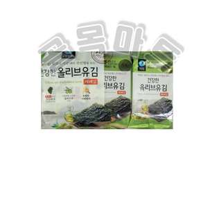 [골목마트] 청정원 건강한 올리브유 재래김 9봉, 45g, 5개