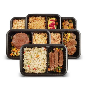 더 맛있는 냉동 도시락 6종 6팩 볶음밥 간편식 직장인 식사대용 전자레인지 간편조리, 6개, 250g
