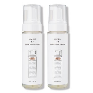 와더스킨 마일드 바하 5.5 버블 약산성 폼클렌징, 200ml, 2개