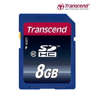 트랜센드 SDHC CLASS10 메모리카드 TS8GSDHC10, 8GB, 1개