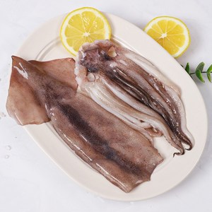 [강영수산]자연산 손질오징어 통오징어 2미(270g) x 3팩 (6마리), 1개