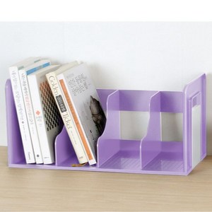 포인트 4단 책꽂이 라벤더(420x190x200mm), 상세페이지 참조