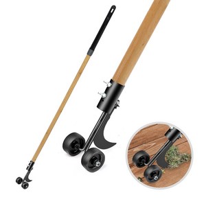 잡초 제거기 (농기구 벌초 성묘 잡초제거 보도블럭 틈새풀제거 마대), 낫 잡초킬러+나무자루120cm, 1개