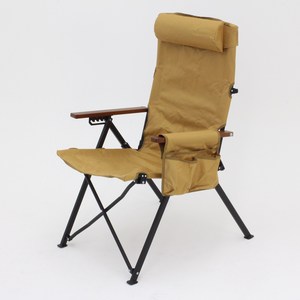 아웃도어 바매니저 각도 조절 캠핑 의자 접이식 휴대용 리클라이너 피크닉체어 편안한 캠핑의자, 1개, 황색