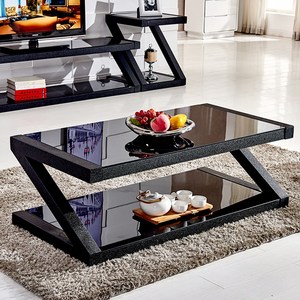 아우스 DZ 시리즈 거실테이블 쇼파테이블 티테이블 거실탁자 탁자, 블랙+블랙 80cm