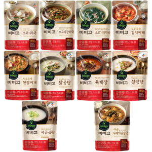 비비고 국 탕 찌개 10종, 1세트, 460g