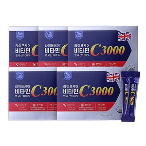 라이프케어 비타민C 3000 [100% 영국산], 300g, 5개