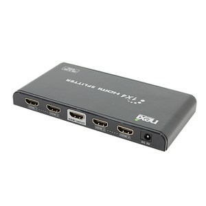 넥시 HDMI 1:4 분배기 NX-4K0104P, 혼합색상, 1개