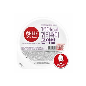 햇반 귀리흑미곤약밥, 150g, 12개