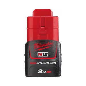[밀워키] M12 B3 / 12V 리튬이온 충전 3.0Ah 배터리, 1개