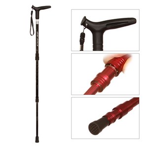 지팡이 나래-1000 (블랙) 일자 지팡이 복지용구, 블랙, 1개