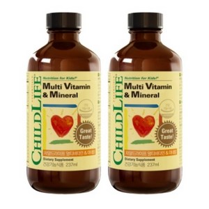 차일드라이프 멀티비타민 앤 미네랄, 237ml, 2개