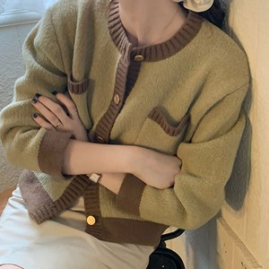 코코블랑 마벨 배색가디건