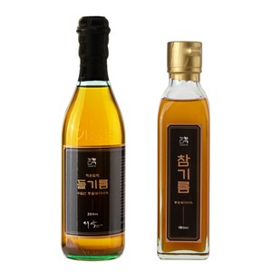 이삭방앗간 들기름 350ml + 참기름 180ml, 1set