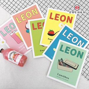 LEON 양면 카드 촬영 소품 감성 인테리어 벽장식 레옹 잡지 책, 05_레옹카드-에이드