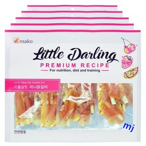 마코펫 강아지 리틀달링 건조간식, 미니닭갈비, 300g, 10개