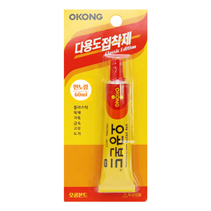 오공 다용도 접착제 60ml 철 석고 석재 돌 목공 가죽 타일 금속 대리석 플라스틱 본드
