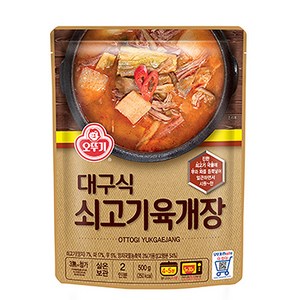 오뚜기 대구식 쇠고기육개장, 500g, 3개