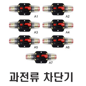 케이블 캠핑카 보조배터리 과전류차단 fuse 퓨즈홀더 휴즈홀더 40A 60A 80A 100A 150A 자동차 써킷브레이커 서킷브레이커, 일반형(40A), 1개