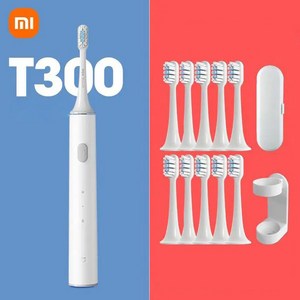 [블루파인] 샤오미 미지아 T300 음파 전동칫솔 풀세트구성 MES602, 1개, 칫솔모10개+컵+거치대