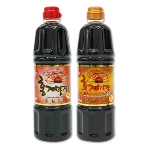 홍게맛장 소스 레드 900ml + 홍게맛장 소스 골드 900ml 홍게 조미료 맛간장, 2개