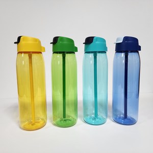 타파웨어 크리스탈 에코보틀 빨대 750ml 빨대물통 스트로우보틀, 그린