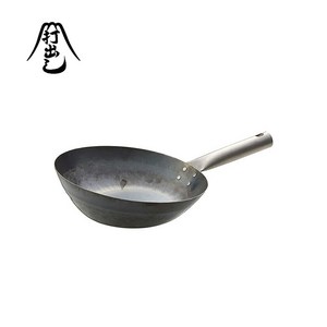 일본명품 야마다공업소 하나코 HANAKO 무쇠 후라이팬 팬 철팬 주물팬 볶음팬 24/27/30cm, 30cm 철 웍 (H-30), 1개