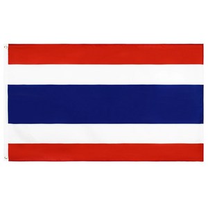 태국국기 Thailand flag 타일랜드 아시아 동남아시아 국기 인테리어 소품 용품, 90x60cm, 1개