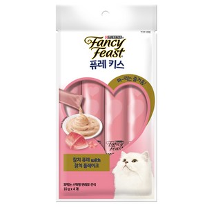 팬시피스트 퓨레키스 4개 1세트 10g x 4P 고양이간식, 참치퓨레 참치플레이크