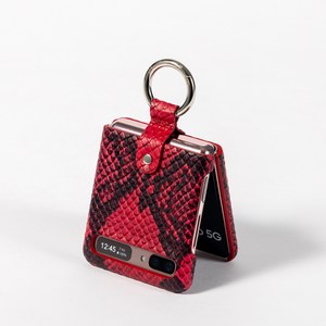 본아띠 가죽 링머서 아나콘다 갤럭시 제트플립3 Z플립2 지플립1 크로스 고리 링 케이스