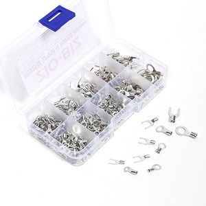 ZIO-BIZ 전선연결 압착단자 터미널 280pcs / O형터미널 Y형터미널 전선커넥터 전선연결 전선터미널 케이블연결 커넥터 슬리브 터미널 단자 전기자재 전기부품, 1개
