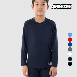 아르메데스 남아용 언더레이어 사계절 라운드 긴소매 티셔츠 AR-16