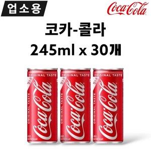 [제트스카이]코카콜라 업소용, 245ml, 30개