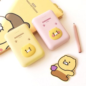 춘식이 포켓 보조배터리 10000mAH, 스마일 (볼빨간-핑크), CSEPB_02