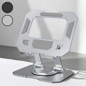 맥너슨 프리미엄 회전식 2단 각도조절 거치대, 태블릿/아이패드용, 실버, 1개