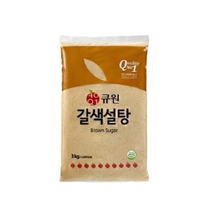 큐원 갈색설탕, 3kg, 6개
