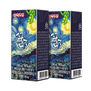 삼육 꿀잠두유 스트레스 불면증 개선 도움 엘테아닌 첨가, 24개, 190ml