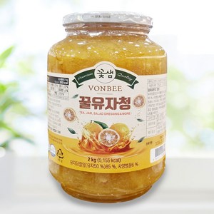 꽃샘 본비 꿀유자청 2kg, 1개, 1개입