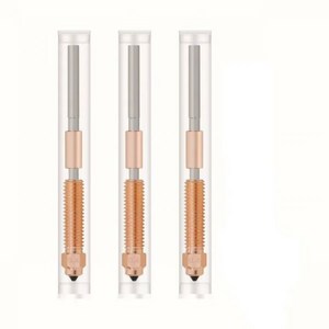 Ceality K1 Max Ende-3 V3 깍지 고유량 인쇄 K1C 노즐 바이메탈 구리 티타늄 올인원 퀵 스왑 키트, [01] 0.4mm, [02] Integal 3pcs, 2) 0.4mm - Integal 3pcs