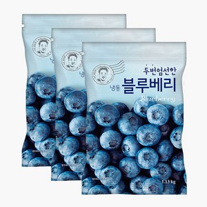 [자연원] 두번엄선한 냉동 블루베리 1.13kg, 3개