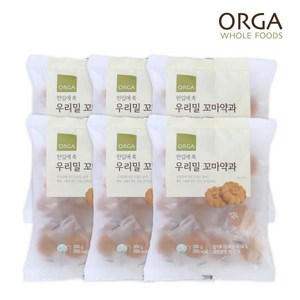 올가 ORGA 한입에 쏙 우리밀 꼬마약과(200g) x 6봉, 200g, 6개