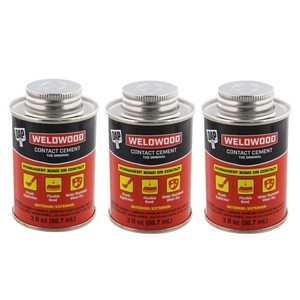 DAP 00107 Weldwood Oiginal Contact Cement 3 oz - 3 Pack DAP 00107 Weldwood 오리지널 접촉 시멘트 3온스 - 3팩, 1개, NaNg