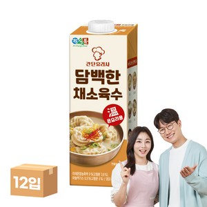 정식품 담백한 채소육수 950mlx12팩, 950ml, 12개