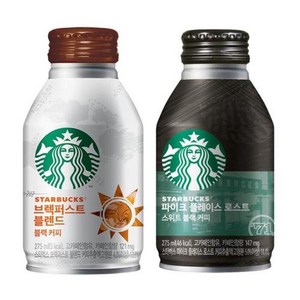 스타벅스 275ml 더블샷 바닐라+파이크 블랙 24캔씩 총 48캔, 48개