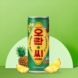 동아오츠카 오란씨 파인애플 캔, 250ml, 30개