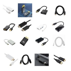 DP to HDMI 젠더 케이블 디스플레이포트 to HDMI VGA DVI 젠더 3IN1, 01 DP젠더-DP to HDMI 4K2K 60Hz