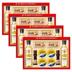 사조 해표 안심 특선 88호 선물세트 x 4세트 (1박스), 4개