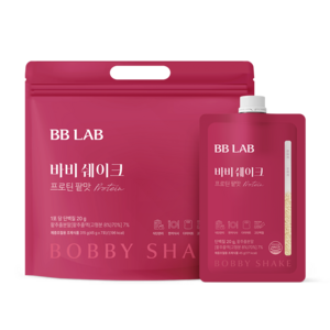 [본사출고] 비비랩 다이어트 바비쉐이크 든든한 고단백 깔끔한 단맛 저당 한끼식사 단백질보충 쉐이크 잇 7포, 280g, 1세트